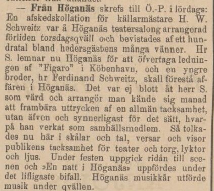 ÖRESUNDSPOSTEN – 2 februari 1885